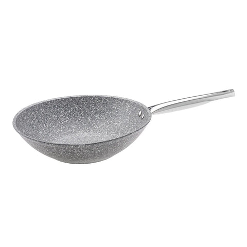 Karaca Vierno Biogranite Wok Pan, 28cm, Grey