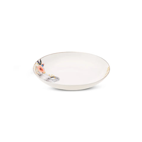 Karaca Zazu Porcelain Pasta Bowl, 20cm, Multi