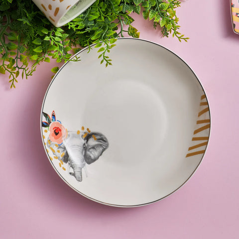 Karaca Zazu Porcelain Pasta Bowl, 20cm, Multi