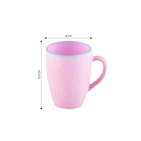 Karaca Vim Glass Mug, 375ml, Pink Blue