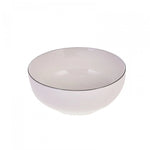 Karaca Elica Porcelain Serving Bowl, 20cm, White Black