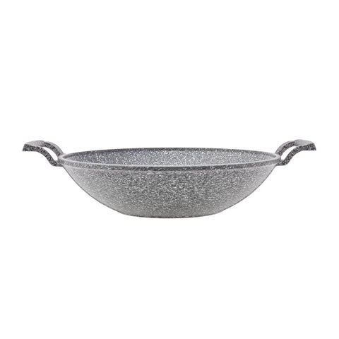 Karaca Vierno Biogranite Wok PanPaella Pan, 30cm, Grey