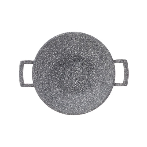 Karaca Vierno Biogranite Wok PanPaella Pan, 30cm, Grey