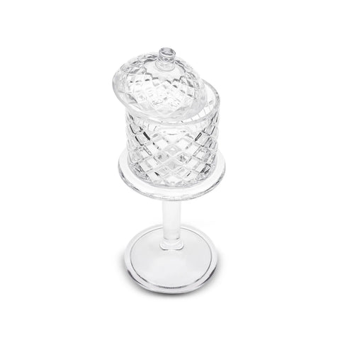 Karaca Home Crystal Candle Holder, 10cmx30cm, Silver