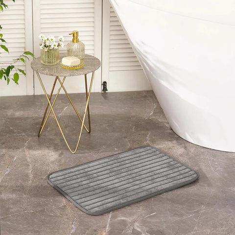 Sarah Anderson Evy Bath Mat, 40cmx60cm, Grey