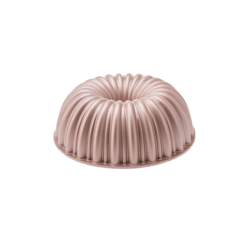 Karaca Cake Pro Aluminium Cast Decorative Bundt Cake Tin, 25.5cm, Rose Gold