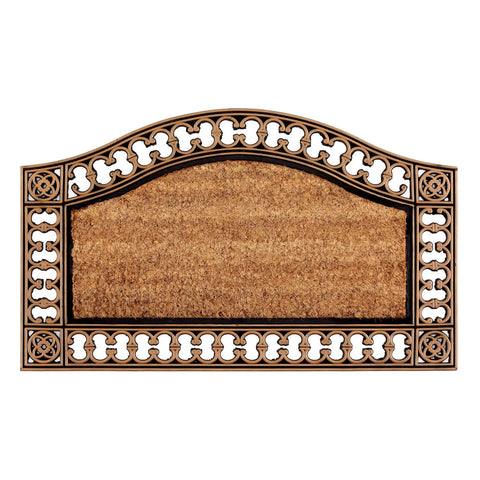 Kasmir Rugs 100% Natural Coconut Shell Fiber Door Mat, 45cmx75cm, Multi