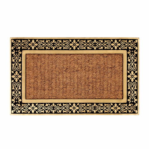 Kasmir Rugs 100% Natural Coconut Shell Fiber Door Mat, 45cmx75cm, Multi