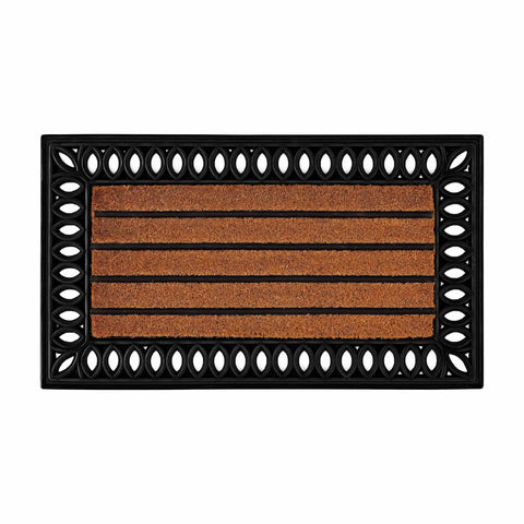 Kasmir Rugs 100% Natural Coconut Shell Fiber Door Mat, 45cmx75cm, Multi