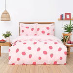 Sarah Anderson Strawberry 100% Turkish Cotton Duvet Cover Set, Double, Multi