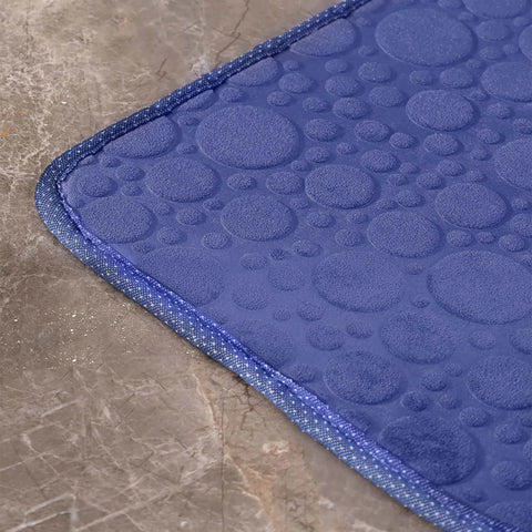 Sarah Anderson Pam Bath Mat, 40cmx60cm, Indigo