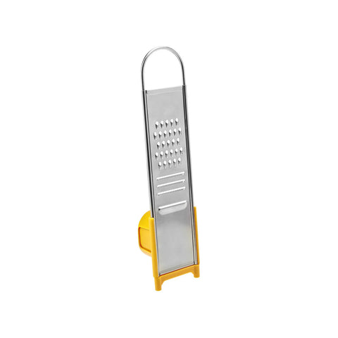 Crick Crack Garlic Grater, 22cm, Yellow Silver