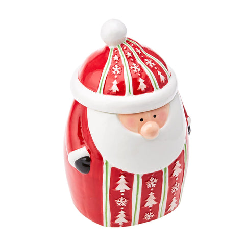 Karaca New Year Christmas Wish Porcelain Storage Jar, 1500ml, Multi