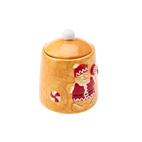 Karaca New Year Christmas Hera Ceramic Storage Jar, 400ml, Multi