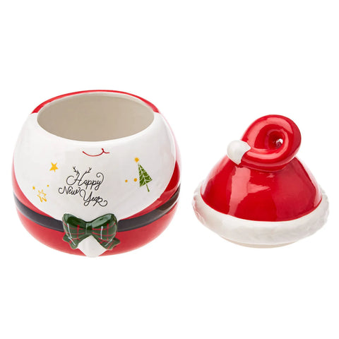 Karaca New Year Christmas Snow Ceramic Storage Jar, 1500ml, Multi