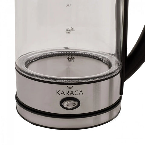 Karaca Glass Herbal Tea Maker and Kettle, 1.7L, Inox