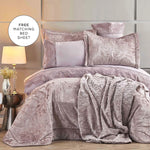 Karaca Home Valeria Best Bedding Set, 8 Piece, Double, Dried Rose