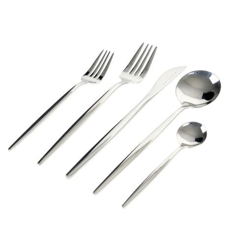 Karaca Orion 30-Piece Stainless Steel Cutlery Set for 6 People, Silver