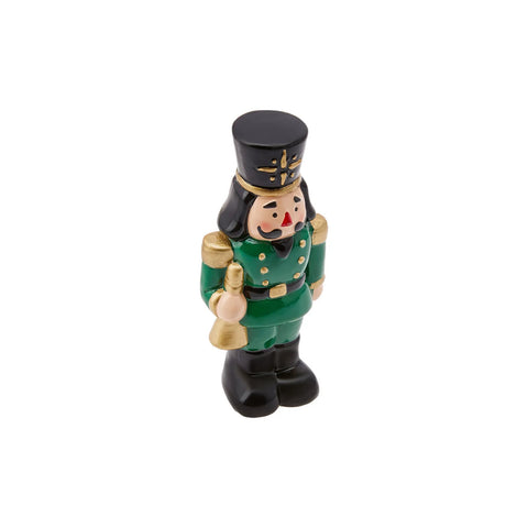 Karaca Home New Year Christmas Ceramic Nutcracker Figure, 12cm, Multi