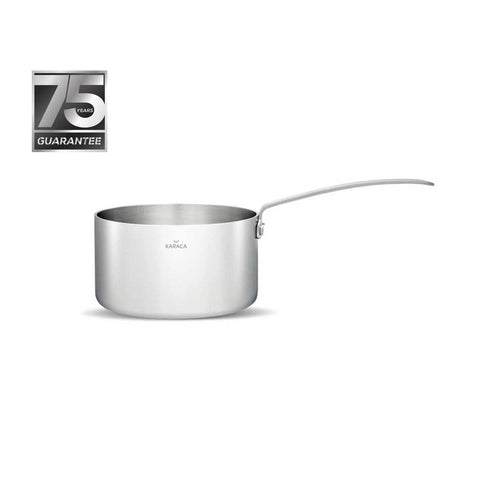 Karaca 3Ply PowerSteel 316+ Stainless Steel Induction Saucepan, 10cm, Silver