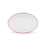 Karaca Aries Porcelain Serving Platter, 21cm, Red Multi