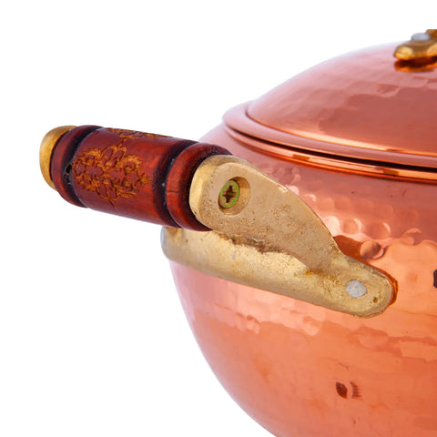 Karaca Mesopotamia Copper Stockpot with Lid, 16cm, Copper