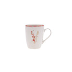 Karaca Aries Porcelain Mug, 340ml, Red Yellow Multi