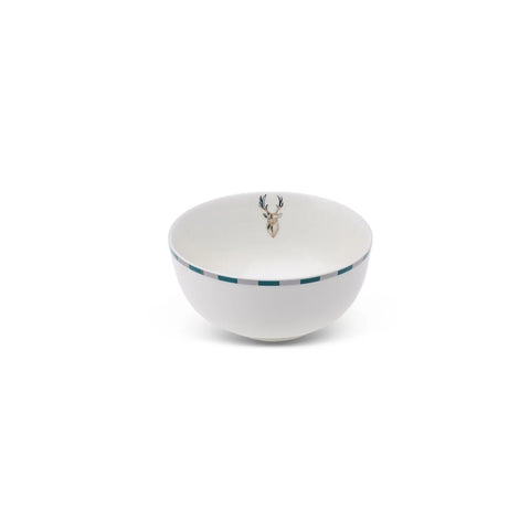 Karaca Aries Porcelain Snack Bowl, 12cm, Green Blue Multi