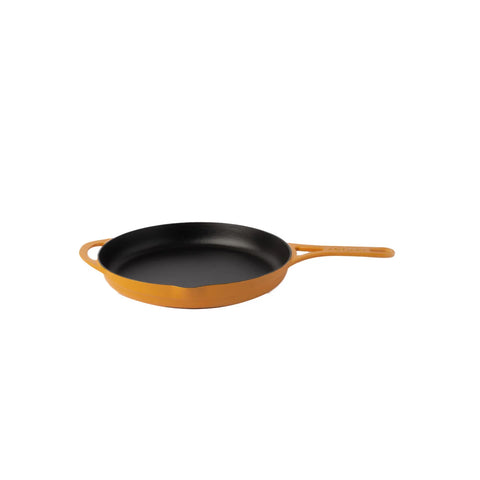 Pot Art Cast Iron Induction Frying Pan, 28cm, Yellow