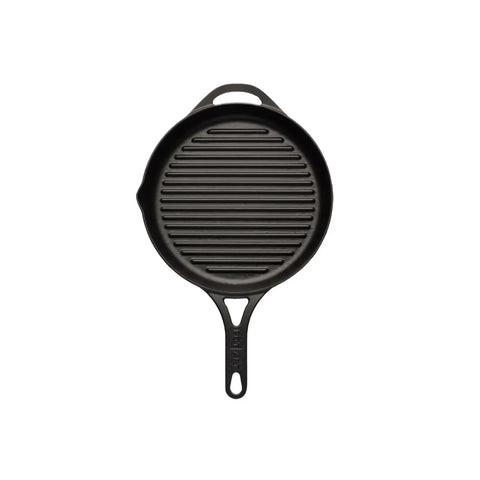 Pot Art Cast Iron Induction Griddle Pan, 28cm, Black