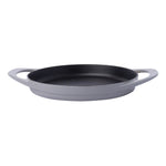 Pot Art Cast Iron Induction Shallow Stock Pot, 22cm, Grey