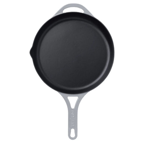 Pot Art Cast Iron Induction Frying Pan, 28cm, Grey