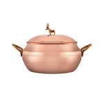 Karaca Alacahoyuk Copper Stockpot with Lid, 20cm, Copper