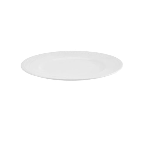 Karaca Mina Porcelain Dinner Plate, 27cm, White