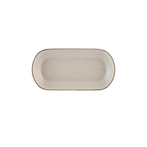 Karaca Calvin Ceramic Serving Platter, 19cm, Multi