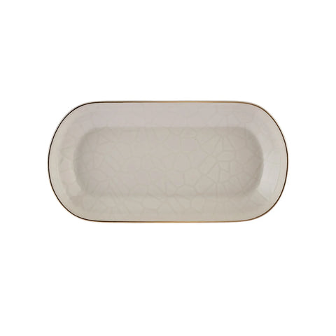 Karaca Calvin Ceramic Serving Platter, 26cm, Multi