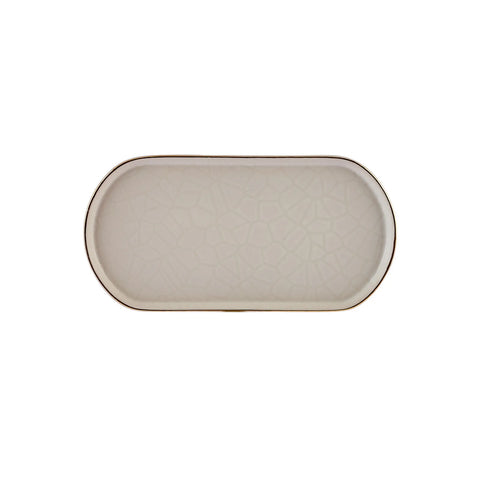 Karaca Calvin Ceramic Serving Platter, 22cm, Multi