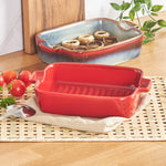 Karaca Alaz Ceramic Oven Dish, 30cm, Red