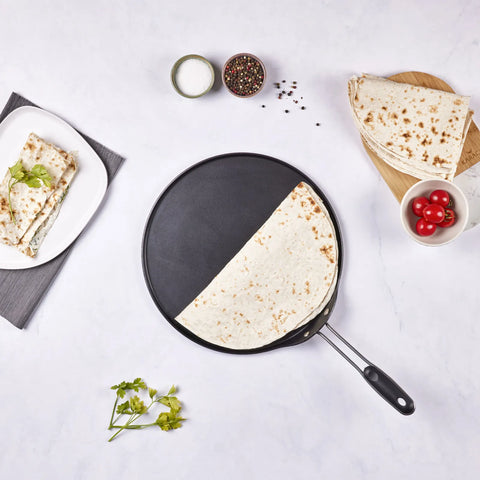 Karaca Love of Kitchen Biogranite PancakeCrepe Pan, 34cm, Grey