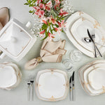 Karaca Milania 60-Piece Porcelain Dinner Set for 12 People, Multi