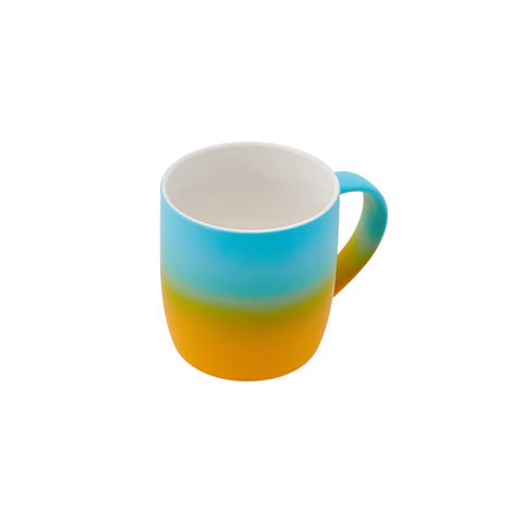 Karaca Soft Touch Porcelain Mug, 340ml, Orange Multi