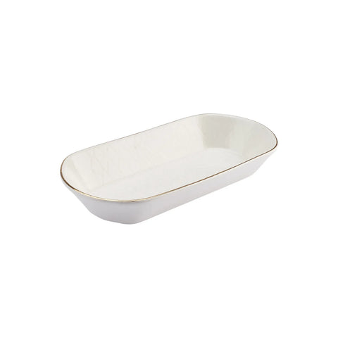 Karaca Calvin Ceramic Serving Platter, 29cm, Multi