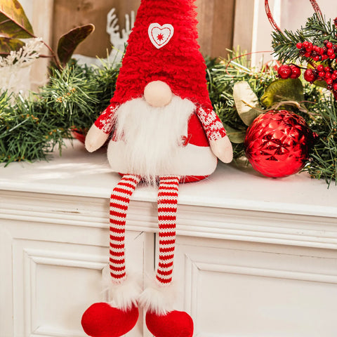 Karaca Home New Year Christmas Sitting Santa Plush Toy Decoration 52c