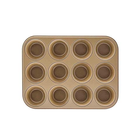 Karaca Hense Metal Muffin Mould, 35cmx27cm, Brown