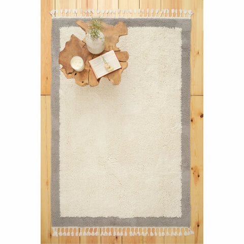 Kasmir Rugs 724 Plushy Coco Rug, 120cmx180cm, White Brown