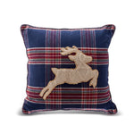 Karaca Home Woodland Deer Cozy Cushion, 45cmx45cm, Navy Blue Multi