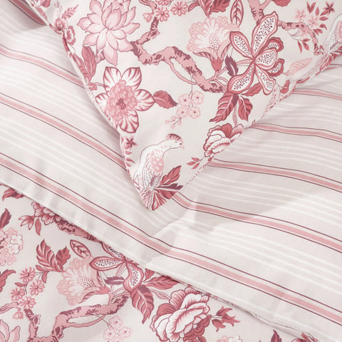 Carina Madison Purify Duvet Cover Set with Bed Sheet, Double, Pink Multi