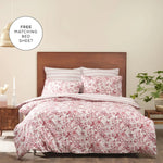 Carina Madison Purify Duvet Cover Set with Bed Sheet, Single, Pink Multi