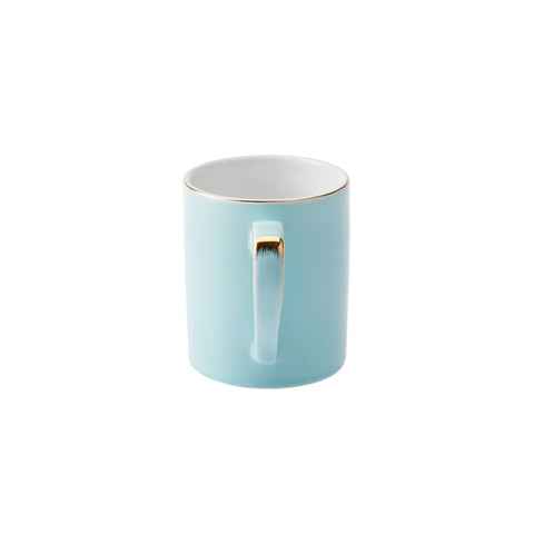 Karaca Pastel Porcelain Mug, 350ml, Blue Gold