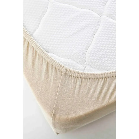 Karaca Home Jersey Baby Fitted Sheet, Single, Beige